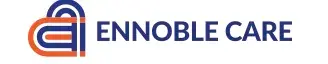 Logo with stylized letters and text reading 'ENNOBLE CARE' in blue and orange colors